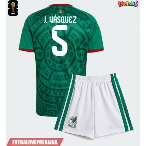 Lacne Dětský Futbalové dres Mexiko Johan Vasquez #5 MS 2026 Krátky Rukáv - Domáci (+ trenírky)